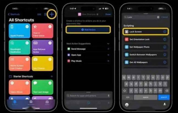 保亭苹果14锁屏维修店分享iPhone14升级iOS16.4后如何创建锁屏快捷方式 
