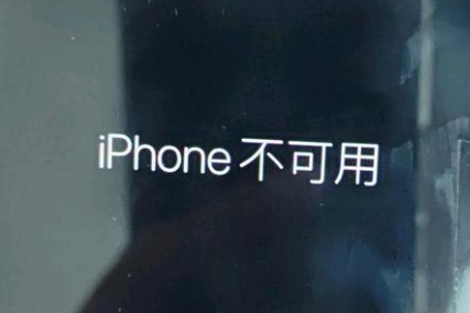 保亭苹果服务网点分享锁屏界面显示“iPhone 不可用”如何解决 