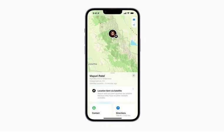 保亭苹果14维修分享iPhone14系列中 FindMy功能通过卫星分享位置方法教程 